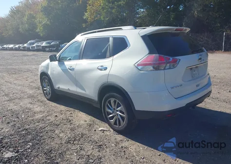 2014 Nissan Rogue Sl z USA, uszkodzony, nr VIN 5N1AT2MV0EC750982